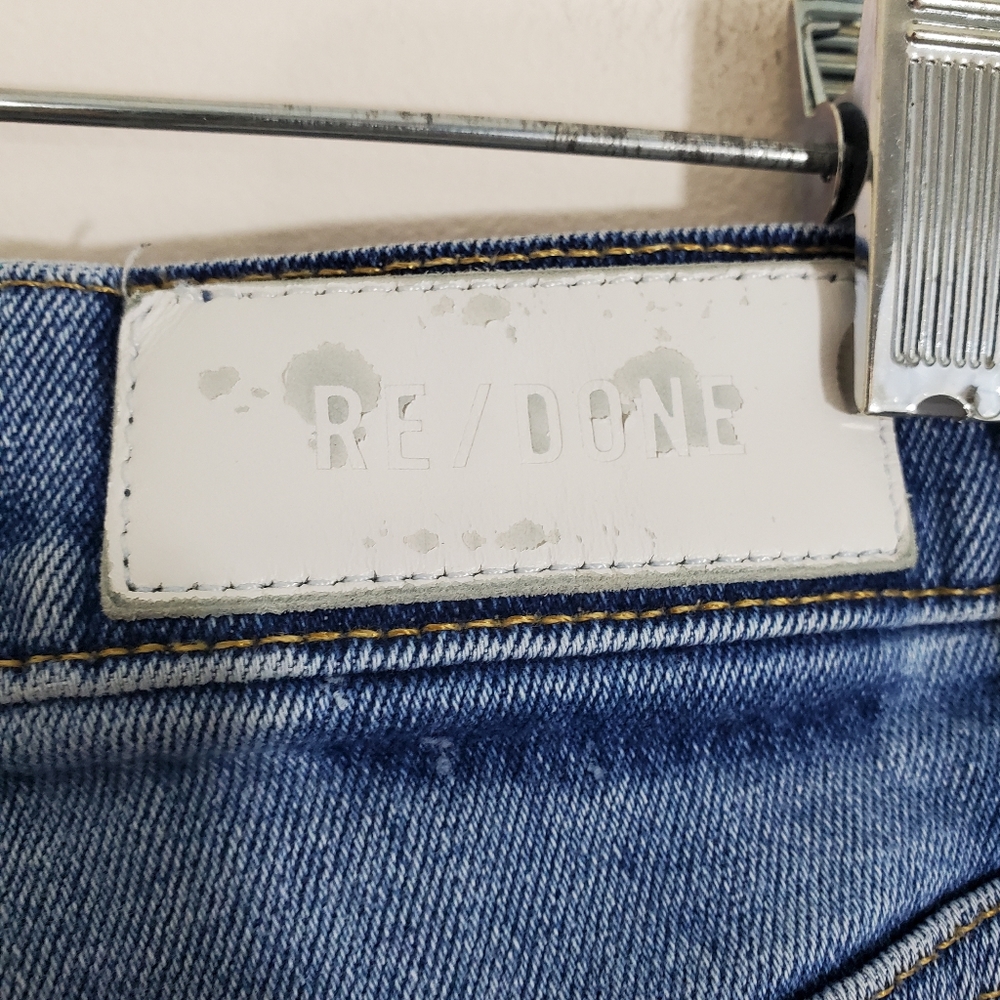 Re/Done Jeans 90's High Rise Ankle Crop Retro Boho Casual Denim Size 26 - Picture 5 of 12